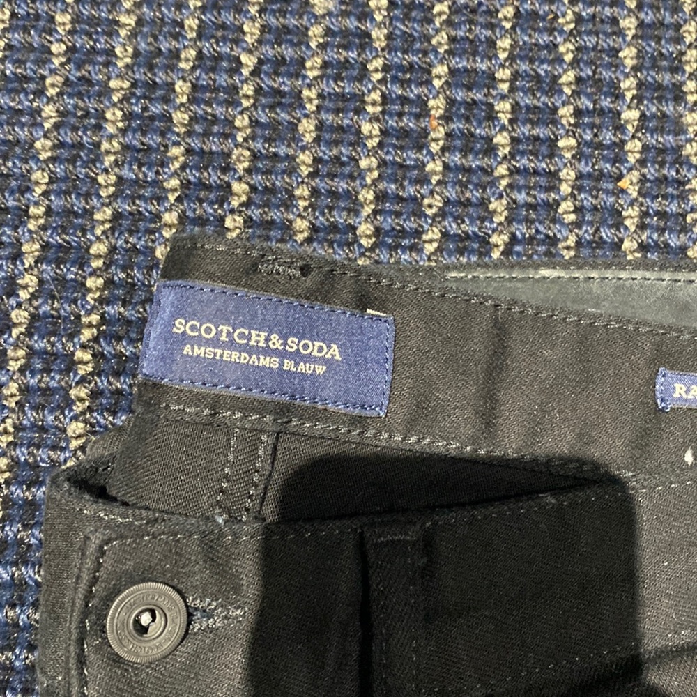 Scotch and Soda Mens Black Jeans